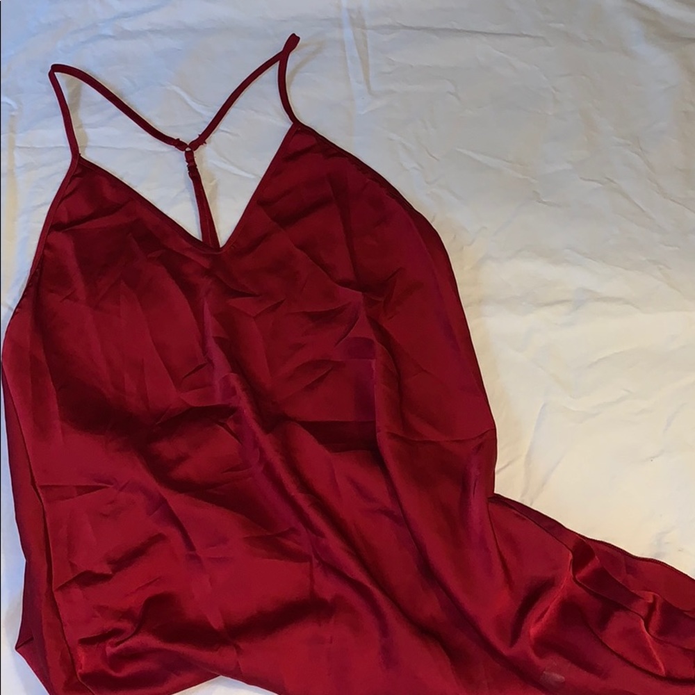 Silk backless dress